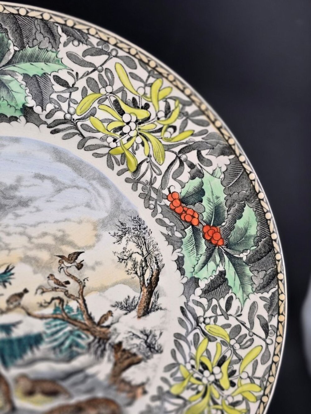 Adams England Snowed Up Ruffed Grouse In Winter 10" Plate Winter Scenes - Picture 7 of 10